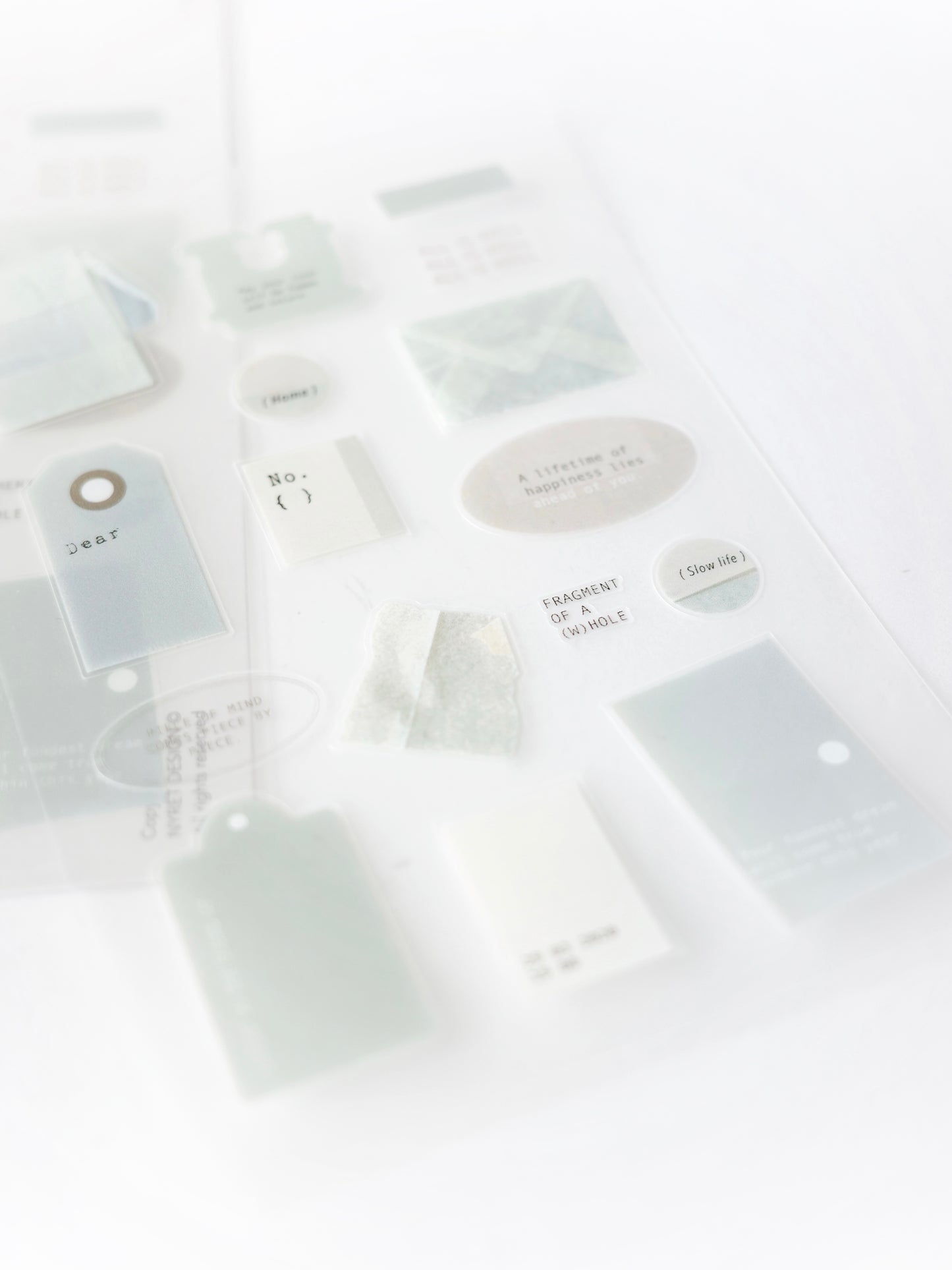 PET Sticker - White