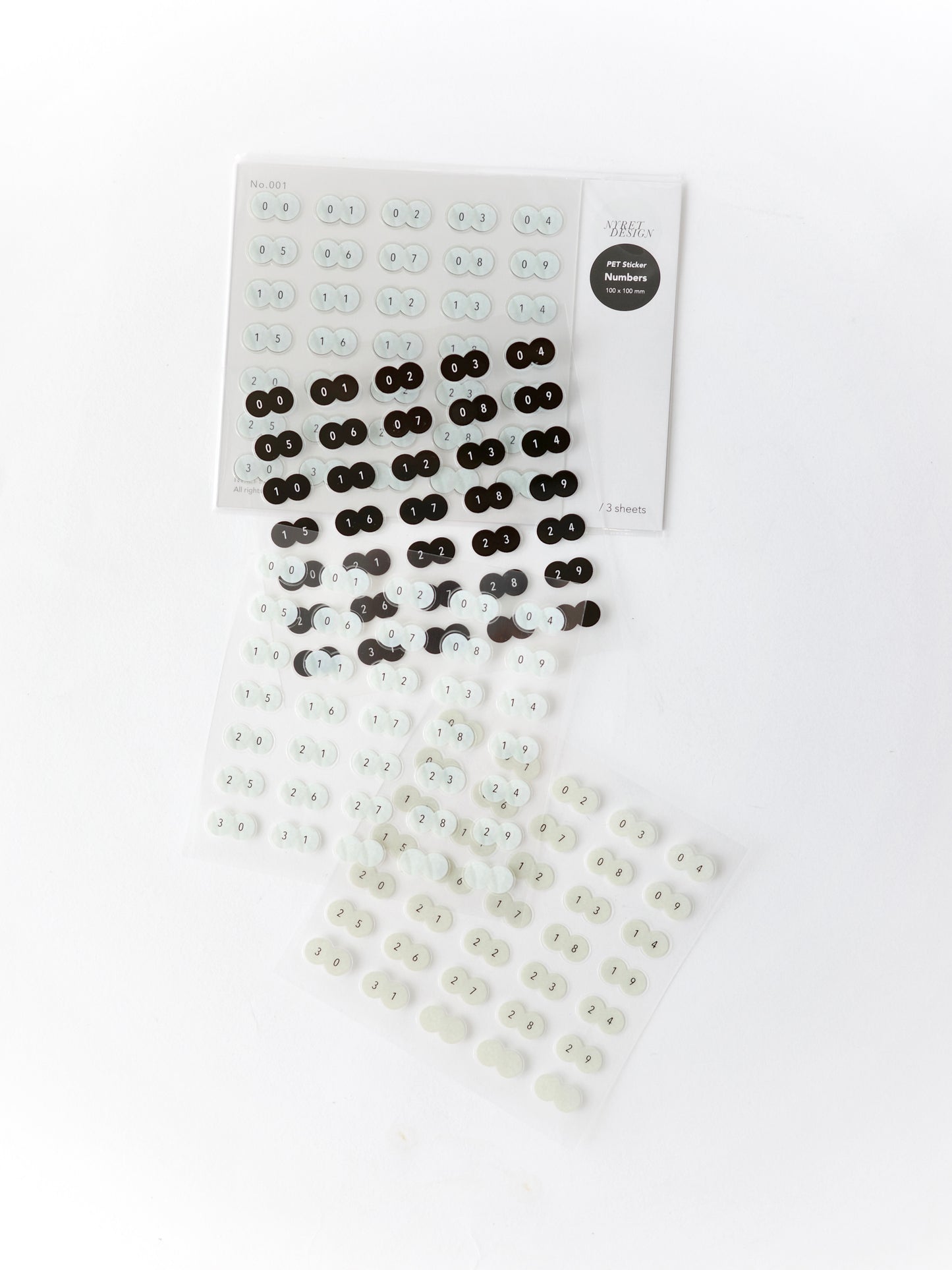 PET Sticker - Numbers