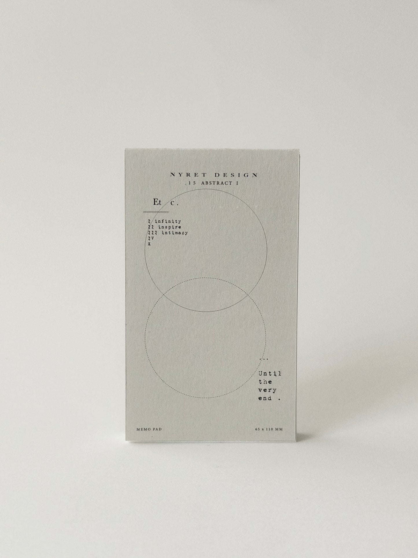 Endless Series Memo Pad