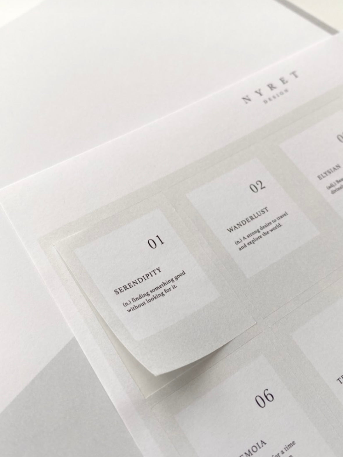 Definition sticker – NYRET DESIGN