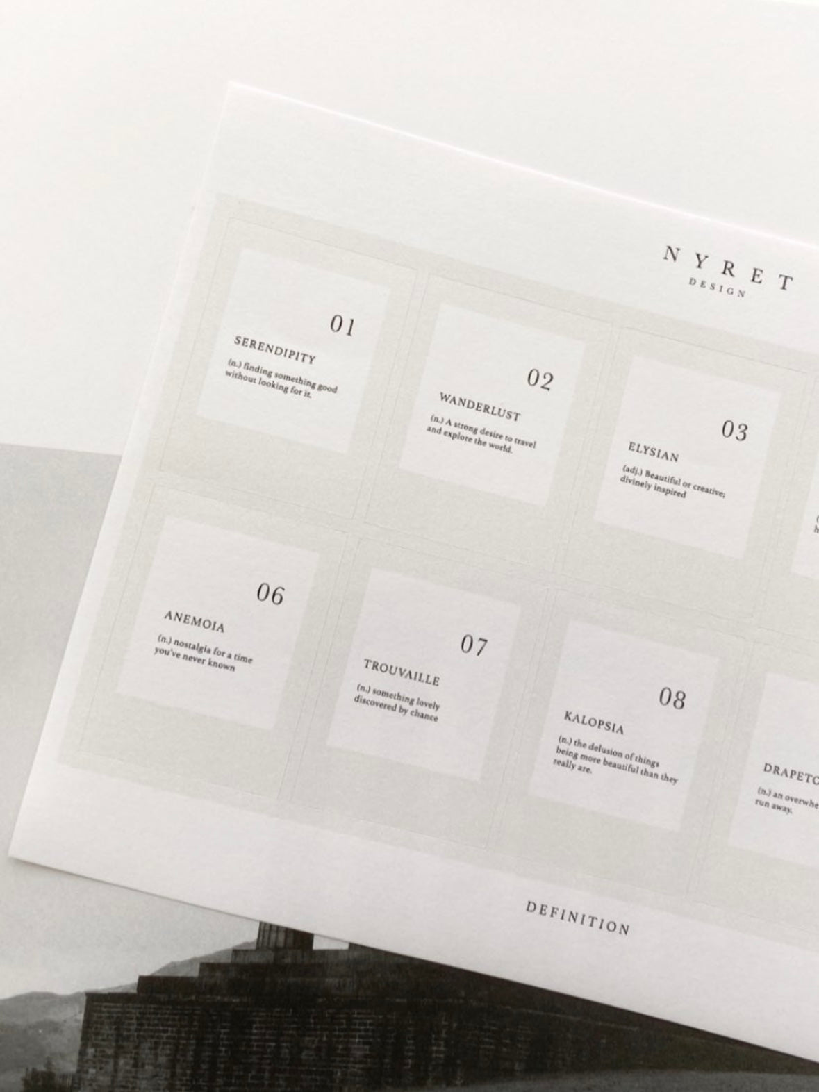 Definition sticker – NYRET DESIGN