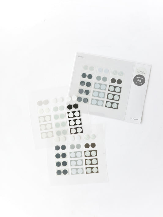 PET Sticker - Dot Dark