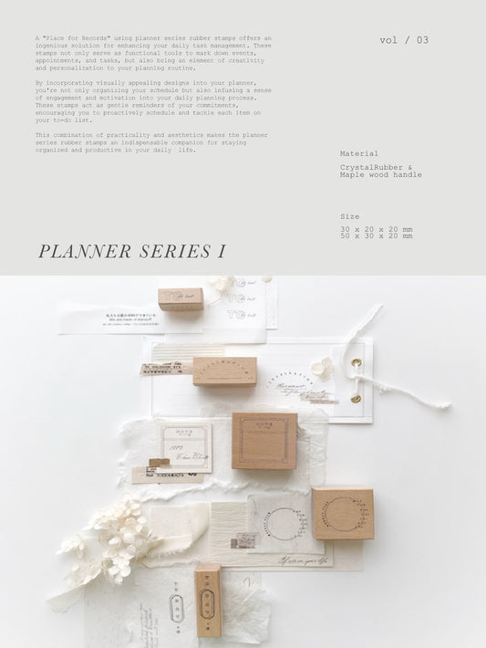 Vol 3 Planner Series I